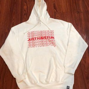 JUST HAVE FUN HOODIE SIZE L